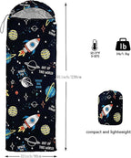 Kids Sleeping Bag for Boys Girls,Cute Puppy Print-Lightweight Warm Portable Outdoor Indoor-Waterproof Cold Weather Resistant Sleeping Bag for Camping Hiking