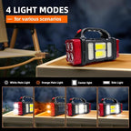 Versatile Solar Flashlight with Dual Charging Modes | 4 Light Modes USB/Solar Powered| Portable Emergency Charger & Outdoor Camping Light (Gold-2pcs)