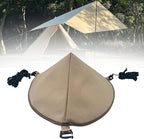 Tarp Connecting Cap Tent Connect Hat Waterproof with Guy Ropes Adapter Camping Tent Accessory for Backpacking Travel Picnic