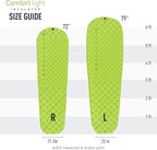 Sea to Summit Comfort Light Insulated Sleeping Pad for Backpacking and Camping, Large (79 x 25 x 2.5 inches)