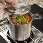 Portable Camping Cooking Utensils Outdoor Cooking Tableware Light Weight Backpacking Pots Kettle Bowl Enduring and Picnics