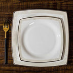Milky White Porcelain Tableware Set Home Simplicity Combination Tableware Set of Bowls Dessert Plates Soup Plates Dinner Plates 70 Piece Set
