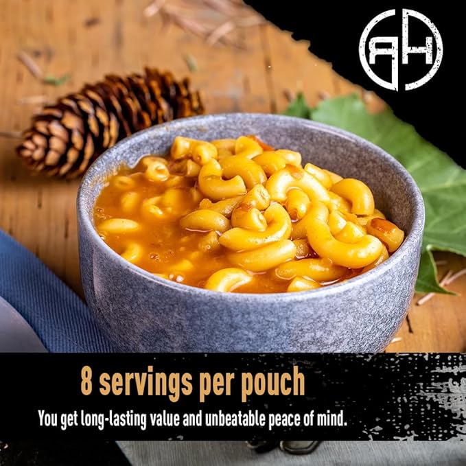 Ready Hour Chili Mac Case Pack (48 Servings), Freeze-Dried, Prepper Pantry Food, Bulk Food Case, Long-Term Storage, Shelf-Stable Entrée, Survival Meal Pack, Disaster Relief Meals, Emergency Supply Kit