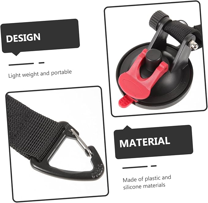 2pcs Heavy Duty Suction Cup Hooks for Outdoor Car Mounted Tent Durable Vacuum Hooks for Camping Window and Door Use Easy Installation and Strong Gripping Power