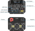 LVYUAN 5000 Watt Power Inverter 48V to 110V 120V for Vehicle, Solar Inverter System, Heavy Duty, RV, Truck, Off Grid,Camping with 4 AC Outlets, LCD Display, Wireless Remote Control, Car Power Inverter