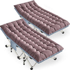Oversize Camping Cot 2 Pack XXL Camping Bed with Comfortable Mattress Extra Large Sleeping cots for Adults Portable Cots Include Carry Bag for Adults Easy to Set Up Cots Indoor Outdoor Office Nap