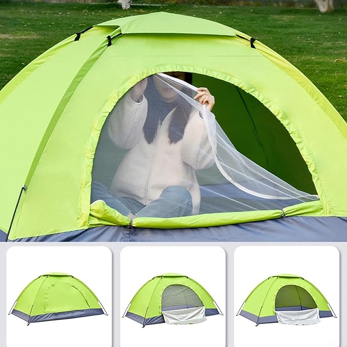 Camping Tent Ultralight Dome with Shelters Carry Bag Waterproof Double-Door Design for Backpacking Hiking and Outings