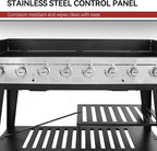 Royal Gourmet Event 8-Burner BBQ Propane Gas Grill with Cover, Picnic or Camping Outdoor