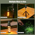 Repelix 𝓜𝓸𝓼𝓺𝓾𝓲𝓽𝓸 Repellent, Buzz Defense Portable, LED Rechargeable Flashlight Camping Lantern with Dual-Heating, Magnetic Design, Tripod Mount Buzz Repel Light for Patio Camping, 12Refills