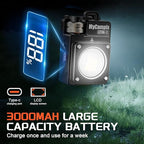 Portable Camping Light, 3500LM Adjustable LED Camping Lantern Rechargeable with 2.5-15H Runtime&Screen, Alloy Waterproof Flashlight for Power Outages, Emergency, Hurricane(2-Pack Black)
