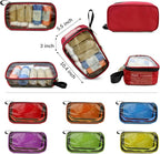 Gatycallaty First Aid Backpack - Medical Evacuation Bag - Red Emergency Lifeguard Bag for Ems Emt First Responders (Black, Pack of 3)