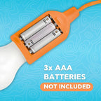 4 Hanging LED Kids Safe Lights for Treehouse, Playhouse, Camping, Indoor/Outdoor, Battery-Operated Lamps with Pull Chain