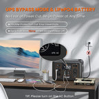 ALLWEI LiFePO4 Portable Power Station 1200W with 1 * 200W Solar Panel, Fast Charge in 1.5Hrs, 1008Wh Solar Generator(Peak 2400W), 4* AC Outlet, Home Backup Battery for Emergency RV Camping Off-grid