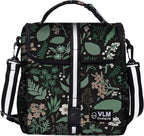 VLM Lunch Box for Women, Insulated Lunch Bag Women with Adjustable Shoulder Strap, Cute Lunch Tote Bag for Work,Picnic,Camping Big Size