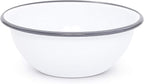 Enamelware Starter Set, 16 piece, Vintage White/Grey