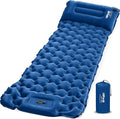 HiiPeak Camping Sleeping Pad, Ultralight Camping Mat with Pillow, Built-in Foot Pump Inflatable Sleeping Pads Compact for Camping Backpacking Hiking Traveling Tent