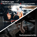Rechargeable 5000LM Magnetic Work Light,180° Rotate Mechanic Work Light for Car Repair, BBQ,Emergency, Camping, Outdoor & Mechanics Tools