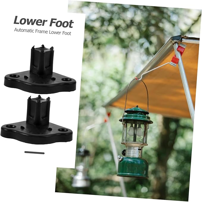 Gatuida 16pcs Rv Awning Bottom Bracket Foot Camping Tent Replacement Base Splashproof Support for Outdoor Use Easy Installation Automatic