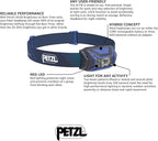 PETZL ACTIK CORE Rechargeable Headlamp - 600 Lumens - Blue (Classic)