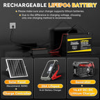 12V 100Ah LiFePO4 Battery - Small RV Battery with 100A BMS, 15000+ Deep Cycles, Solar Energy Storage, Lithium Phosphate Batteries for Home Motor, Travel Trailer, Camping, Off-Grid Power（2PC