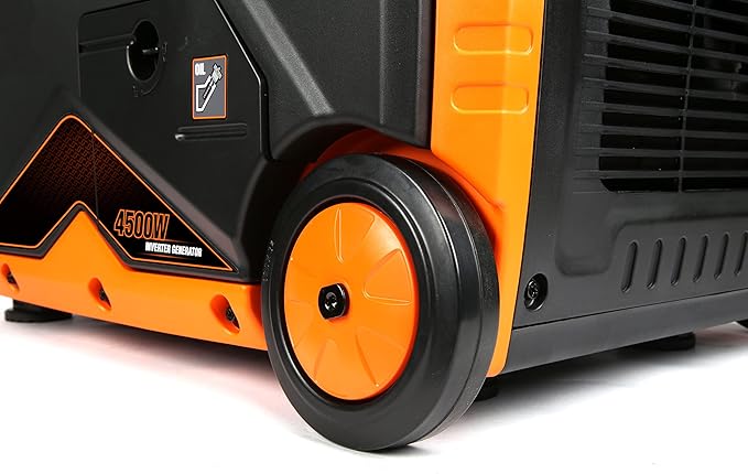 WEN DF451i Super Quiet 4500-Watt Electric Start Dual Fuel RV-Ready Portable Inverter Generator with Fuel Shut-Off
