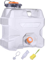ASIEIT 3.2 Gallon Water Jug with Spigot, Portable Water Tank BPA Free, Leak-Proof Water Containers for Camping Water Storage Containers for Emergency Outdoor Hiking Picnic, Green/Black/Yellow