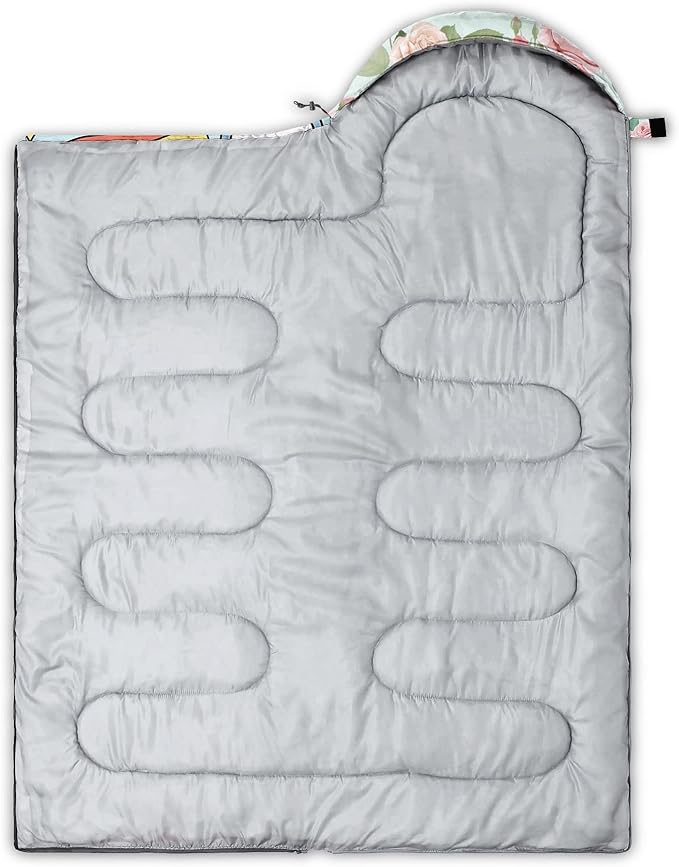 Kids Sleeping Bag for Boys Girls,Rocket Moon Print-Lightweight Warm Portable Outdoor Indoor-Waterproof Cold Weather Resistant Sleeping Bag for Camping Hiking