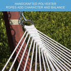 Lazy Daze Hammocks 12 FT Quilted Fabric Double Hammock with Spreader Bars and Detachable Pillow, 450lbs Weight Capacity