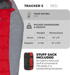 Teton 20F and 5F Degree Sleeping Bag; Lightweight, Warm Weather Mummy Sleeping Bags for Adults and Kids, Camping, Backpacking, Hiking