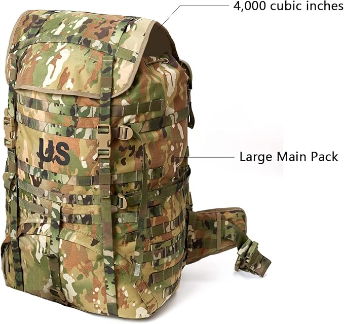 MT Military MOLLE 2 Large Rucksack with Frame, Army Tactical Backpack