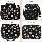 Pardick Daisy Flower Black Soft Cooler Bag Insulated Lunch Box for Men & Women, Large Leakproof Lunch Bag Portable Beach Cooler for Work, Picnic, Road Trips,Fishing, Travel, Camping,A-12