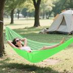 Cobalt Green Camping Hammock Camping Gear with 2 Tree Straps, Quick Dry Hammock 114" x 54"