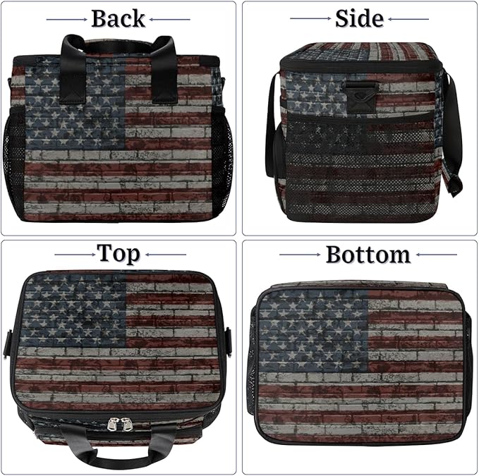 AUUXVA OMBRA Cooler Bag Large Camping Cooler Tote Leakproof Lunch Cooler Bag Insulated Waterproof Lunch Box…