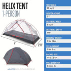 ALPS Mountaineering Helix Backpacking Tent, 1-Person or 2-Person