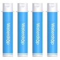 Waterdrop Water Filter Straw, Camping Water Filtration System, Water Purifier Survival Outdoor Drinking Water Purifier for Travel, Backpacking and Emergency Preparedness, 0.1 Micron (Blue), Pack of 4