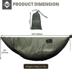 Onewind Premium Hammock Wind Sock, Hammock end Wind Block, Lightweight and Wind-Resistant Underquilt Protector for Winter and Cold Weather Protection, Backpacking, OD Green