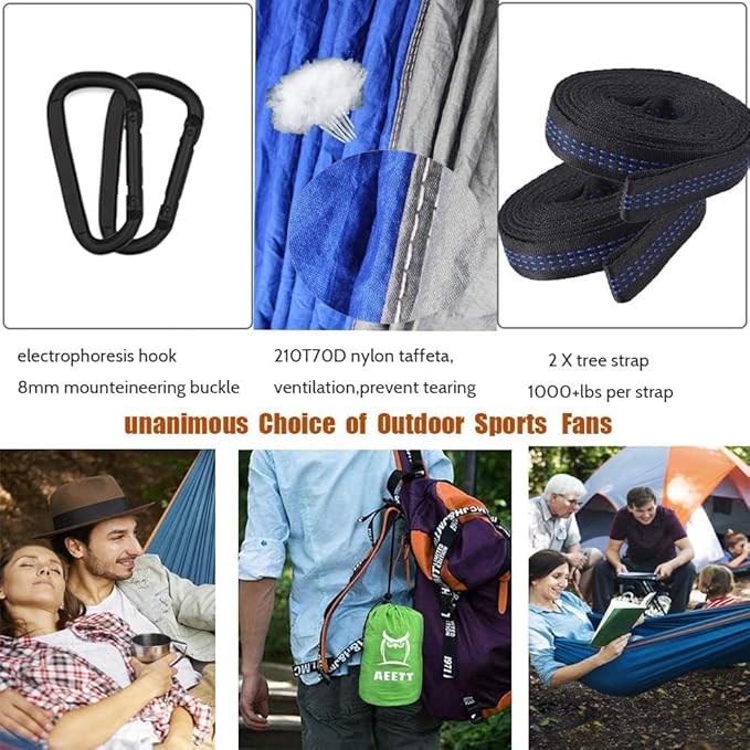 Camping Hammock with Mosquito Net and Rain Fly - Travel Hammock Bug Net - Hammock Tent for Outdoor Hiking Backpacking Travel Camping Accessories and Camping Gear… Military Green