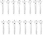 Tent Stakes - 16 Heavy-Duty Ground Screw Anchor Pegs - Galvanized - Non Rust - Perfect for Yard, Garden, Awning & Canopy - Glow-in-The-Dark Tops - Hex Tool & Carry Case - Gazebo - Accessories