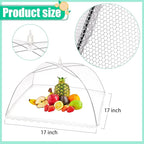 10 Pack Food Cover Tents, Food Covers for Outdoors, Pop-Up Tents, Mesh Tent, Reusable and Collapsible Outdoor Picnic Covers Net, Suit for Parties Picnics, BBQs, Fruit Cover