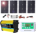 100W Monocrystalline Solar Panel Kit with Lightweight Inverter for RV, Camping, and Boat(Unique Colour,100W)