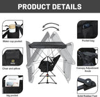 Nice C Hammock Camping Chair with Canopy, Portable Swinging Camping Chair with Shade, Outdoor Folding Swinging Umbrella Chairs, Rocking Camping Chairs, with Adjustable Canopy, Cup Holder (2 Pack)