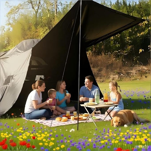 2-in-1 Hatchback Tent & Car Awning | SUV/Minivan Tailgate Sun Shelter for Camping, Beach & Road Trips Waterproof 3000MM UPF 50+ (Upgraded Rip-Resistant)