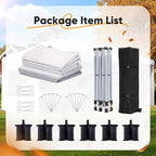 Quictent 10x20 Pop up Canopy with Sidewalls Easy up Canopy Tent Instant Shelter with Windows for Outdoor Event Party