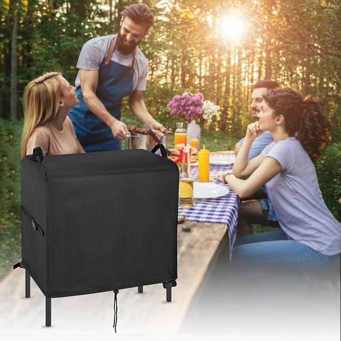 Stove Cover for VIVOHOME 3-Burner Propane Gas Stove, 35inch Outdoor Stove Covers Waterproof for Bestfire 3 Burners Camping Stoves-35”L x 18" W x 29" H