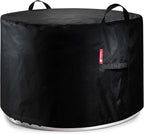 SheeChung Fire Pit Cover for Solo Stove Yukon 27",Outdoor Smokeless Round Firepit Covers,Waterproof 600D Tear Resistant,Air Vents,Weather Resistant-Fit for 24"-28" Gas/Table /Bowl Fire Pits,28"Dx18"H
