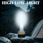 3-in-1 Flashlight: Front Beam, Standing Camp Lantern & Emergency Strobe – Simple Design, Easy for Seniors. Ideal for Camping, Home & Car Safety. USB-C Rechargeable & Lightweight.