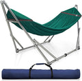 Tranquillo Adjustable Collapsible Hammock with Stand – Picnic Hammock Stand and 2 Layered Polyester Hammock Net for 2 Persons with Carry Bag, Peacock