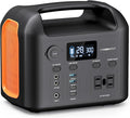 Portable Power Station, 300W (600W Peak) 299Wh LiFePO4 Solar Generator Pure Sine Wave 110V AC Car Outlets PD 60W QC3.0 Backup Power Supply Bank for CPAP Outdoor RV Camping Emergency Home Use