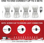 100FT 300LED Christmas Lights Plug in,Outdoor Indoor Waterproof Fairy Lights with Timer and 8 Modes,Christmas Tree Lights for Garden Party Wedding Decoration(Multi-Color)