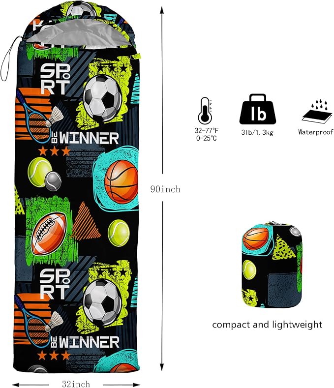 HOSIMA Butterfly Sleeping Bags for Adults and Kids for Camping,Black Gothic Ultralight Sleeping Bag for Cold Weather Summer.